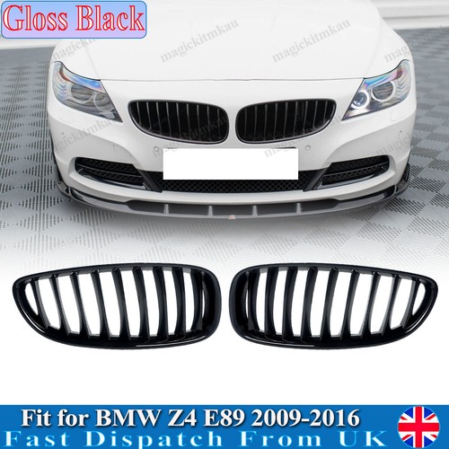 Gloss black front kidney - 2*gloss,