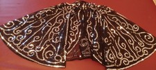 Sheer Sequin Evening Capelet -