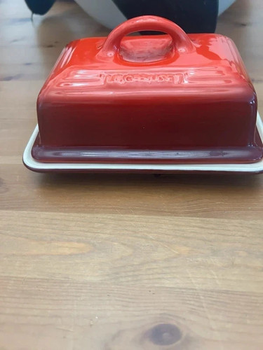 Creuset butter dish cerise - creuset,