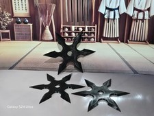 Martial Arts Training Ninja Throwing Stars Set Of 3 Rubber Theatre Props Cosplay
