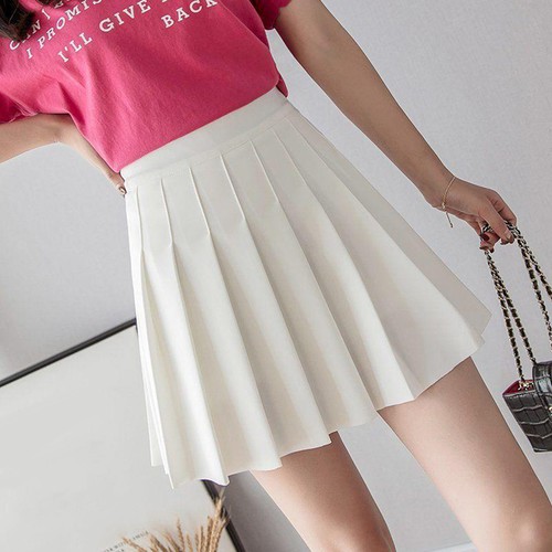 Women pleated skater skirt - skater,