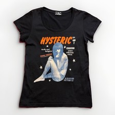 Hysteric Glamour Hys Girl Graphic Print Black T-shirt One Size Y2K Japan