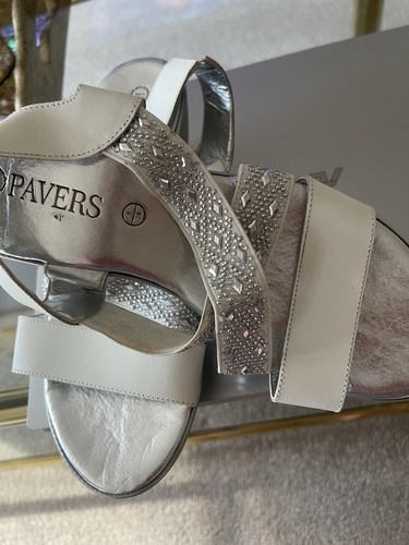 Pavers silver white rhinestone - pavers, silver/white
