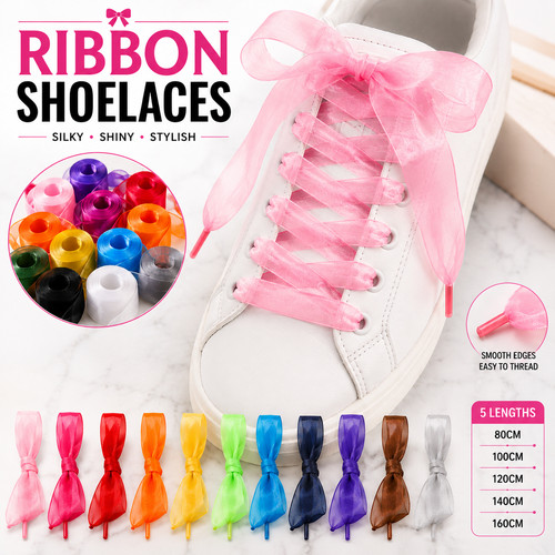 Silk ribbon shoe - silk, laces