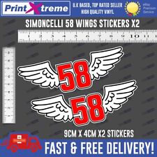 Simoncelli winged 58 Decals x2