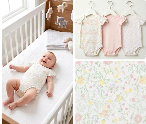 Baby girls pack bodysuits - 3,
