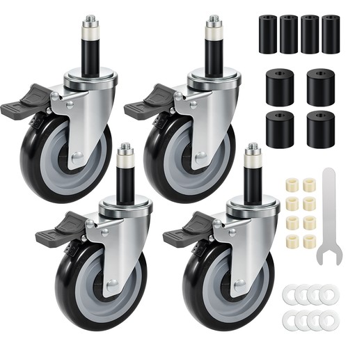 Expanding stem caster - expanding,