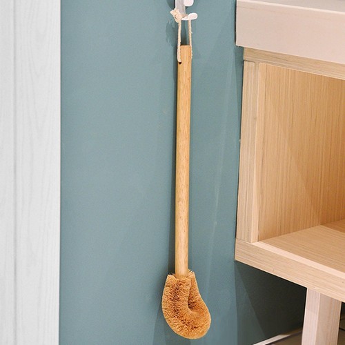 Curved toilet brush - curved,
