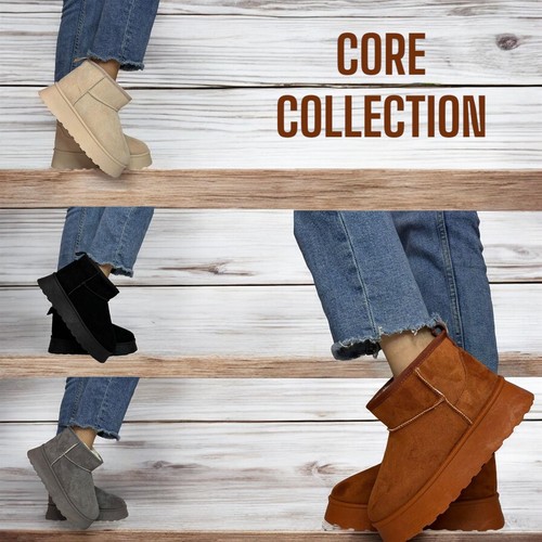 Women low ankle warm - low, boots