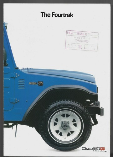 Daihatsu fourtrak 1983 - fourtrak, uk