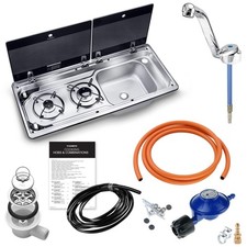 DOMETIC SMEV 9722 RIGHT SINK & HOB & TAP COMBI KIT - CAMPERVANS & MOTORHOMES