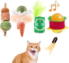 Migipaws Catnip Toys for Indoor Cats,Interactive Kitten Kick Toys,Like Food Toy