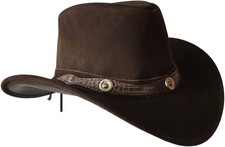 Real Leather Cowboy Hat Mens