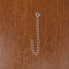 Genuine 925 Sterling Silver 3" CHAIN EXTENDER 7.5cm Necklace Bracelet Extension
