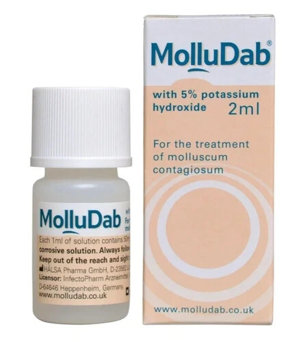 Molludab hydroxide topical - molludab, 5%hydroxide