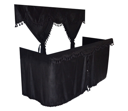 Curtains full set - set, black