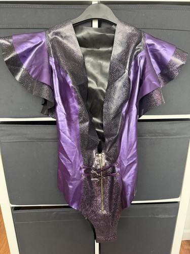 Purple black glitter latex - &,