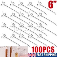 100x 6" Peg Board Hooks
