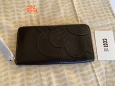 Orla Kiely Applique Flower Leather Zip Wallet BNWT