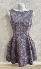 ZARA WOMAN Blue Fine Paisley