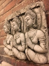 Stone buddha wall plaque ornament,garden stone wall hanging ornaments,BUDDHA'S