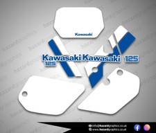 KAWASAKI Kmx 125 200 Graphics Kit Decal Set - Green Model (1987)