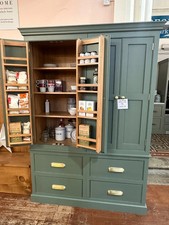Bespoke Larder Cupboard -  Handmade. 4 doors, 4 drawer2 spice racks - 5ft Pantry