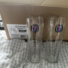 2 X  Fosters Beer Lager Pint