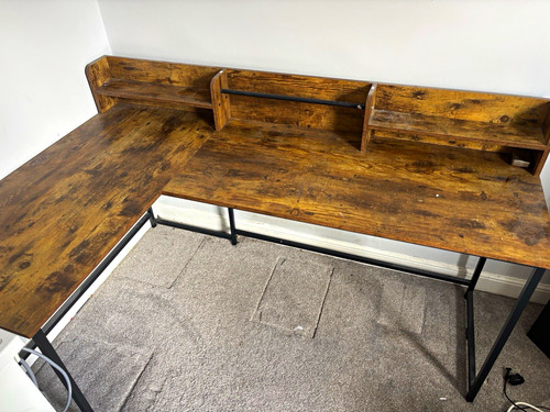 Shaped corner computer desk - corner,