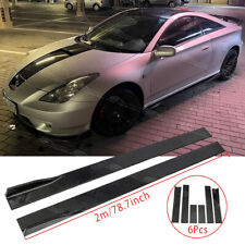 For Toyota Celica 78.7" Side Skirts Rocker Panel Extension Spoiler Splitter Lip