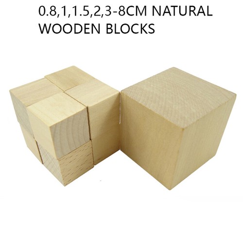 Natural wooden blocks cubes - natural,