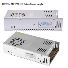 360W AC 110-240V to DC 12V/24V 30A/15A Transformer Switch Power Supply Converter