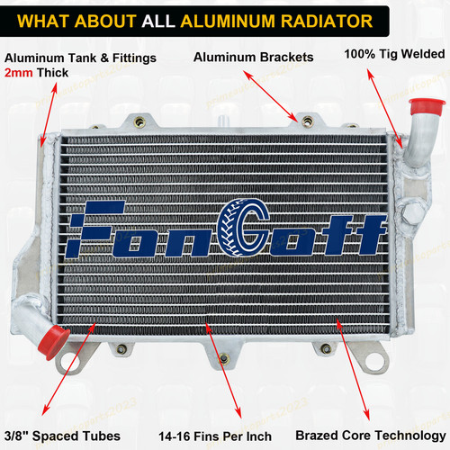 Core aluminum radiator fit - aluminum,