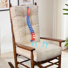 Rocking Chair Cushion, Set of Thicken Seat & Back Chair Cushions with Memory ...