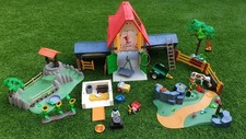 Playmobil Farm House Barn With Additional Pieces Base Plates/Cow Farmer Animals