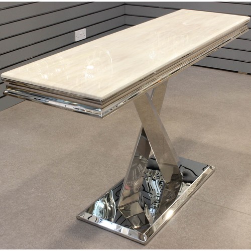 Grey cream marble top - &,