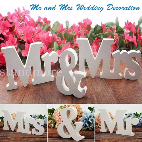 Mrs wooden letter sign - wooden,