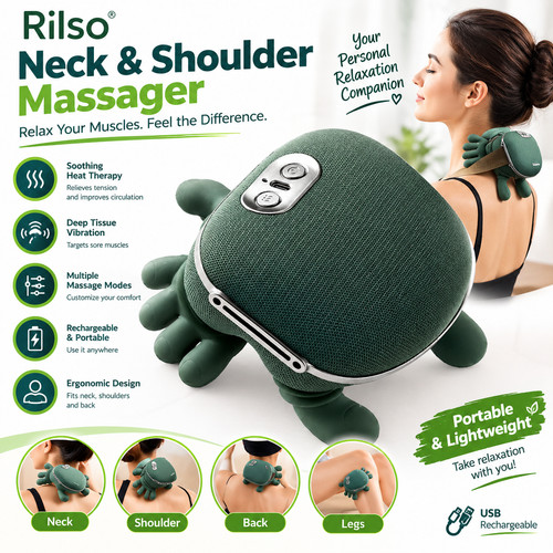 Neck shoulder massager with - shoulder,