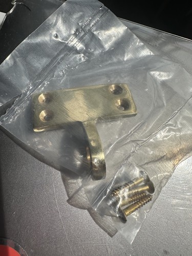 Flat sash eye polished - eye, brass