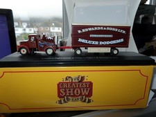 Atlas Fun Fair Circus  HU20 1/76 SCAMMELL HIGHWAYMAN AND TRAILER R EDWARDS FAIR
