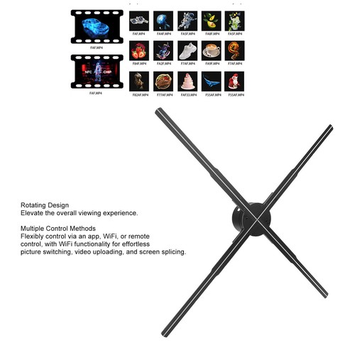 Hologram fan 26in 768 - hologram, lamp