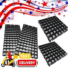 8 X Black Plastic Turf Grass