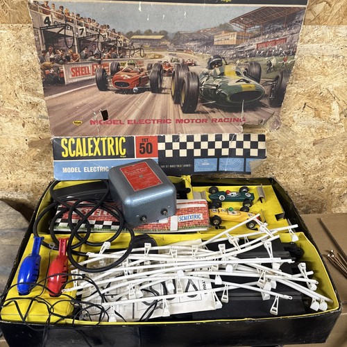 Vintage scalextric slot set - slot, 50