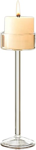 Vintage glass candlestick - vintage,