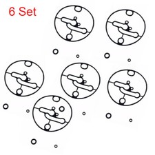 6Pack Carburetor Bowl Gasket Kit Replace For Nikki B&Stratton 698781 796184 Carb