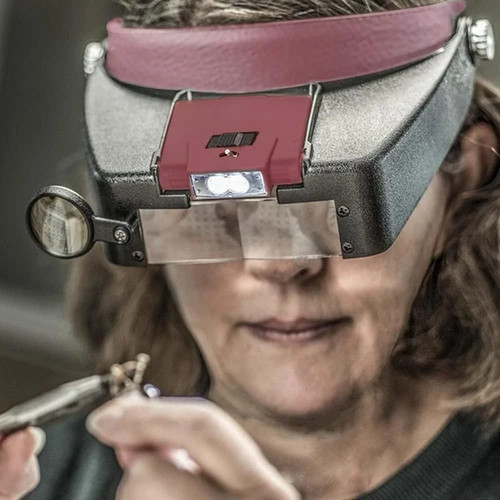 Headband visor magnifier head - headband,