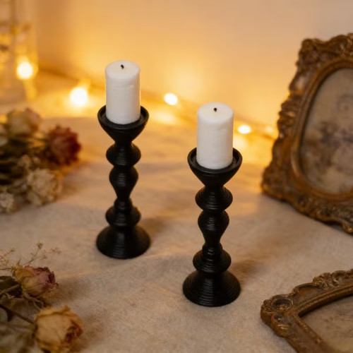 Black candlesticks dolls - candlesticks,,