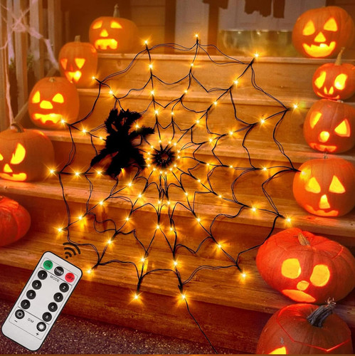 Halloween spider web lattern - halloween,