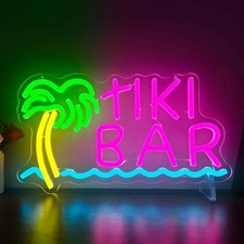Tiki Bar Neon Home Bar Sign