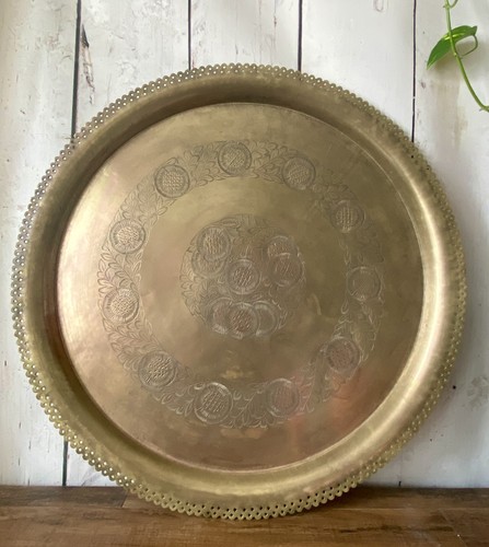 Large vintage brass - large, tray